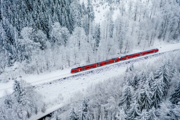 Unterwegs mit DB Regio im winterlichen Thüringer Wald - Triebwagen Baureihe VT 612