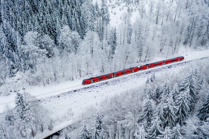 DB208006 DB Regio im winterlichen Thüringer Wald