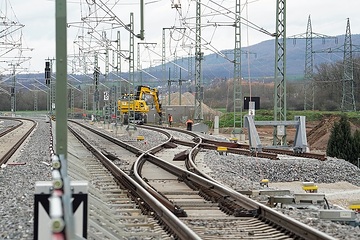 Symbolaufnahmen: Investitionen in das Netz der DB für eine "Starke Schiene".