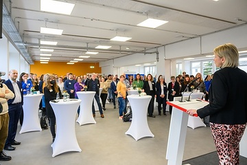 Eröffnung der Ausbildungswerkstatt Berlin am 07.02.2024 Im Bild: Corinna Vogt, Geschäftsleiterin von DB Training, Learning & Consulting
