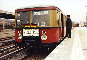 100 Jahre S-Bahn Berlin - Wiedereröffnung der S-Bahn auf der Strecke Potsdam - Berlin - Erkner am 01.04.1992